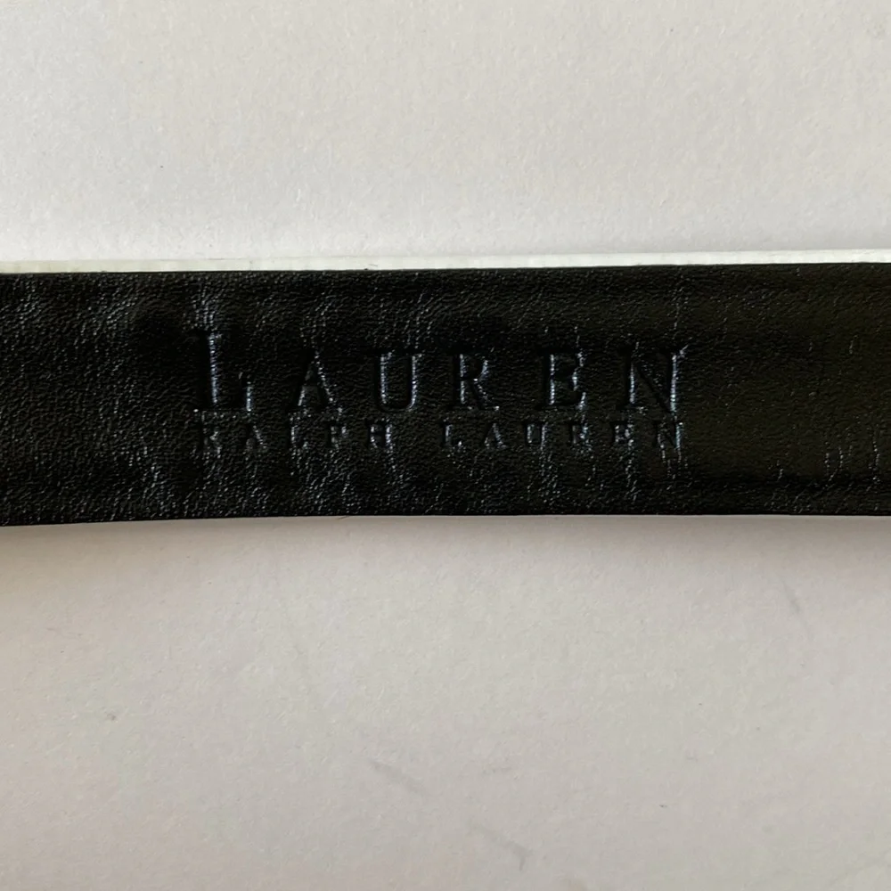 Ralph Lauren black white skinny belt women’s medium
